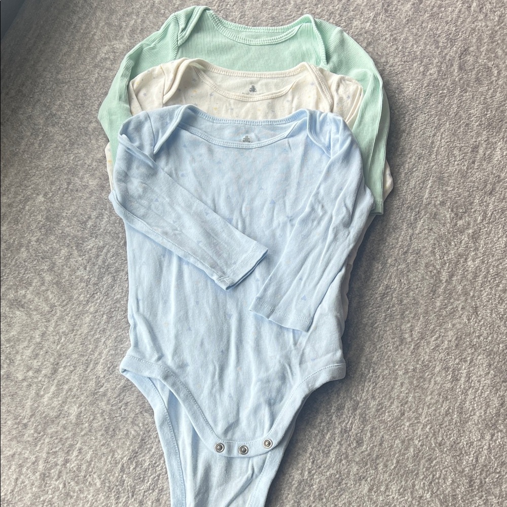 GAP Baby First Organic Cotton Bodysuit Trio